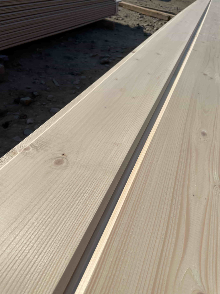 Имитация бруса, окрашенная лессирующим ЛКМ