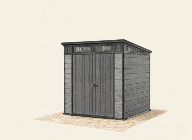 Сарай из ДПК