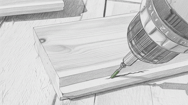 Раскол доски вдоль волокон