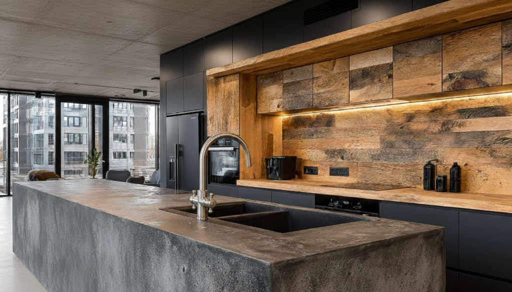 Деревянный фартук 