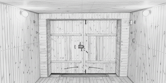 Обшивка гаража изнутри вагонкой
