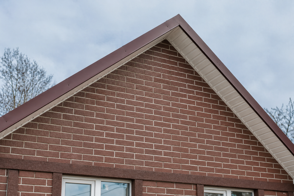 Фото фронтона дома из термопанелей