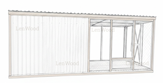 Курятник из металла 