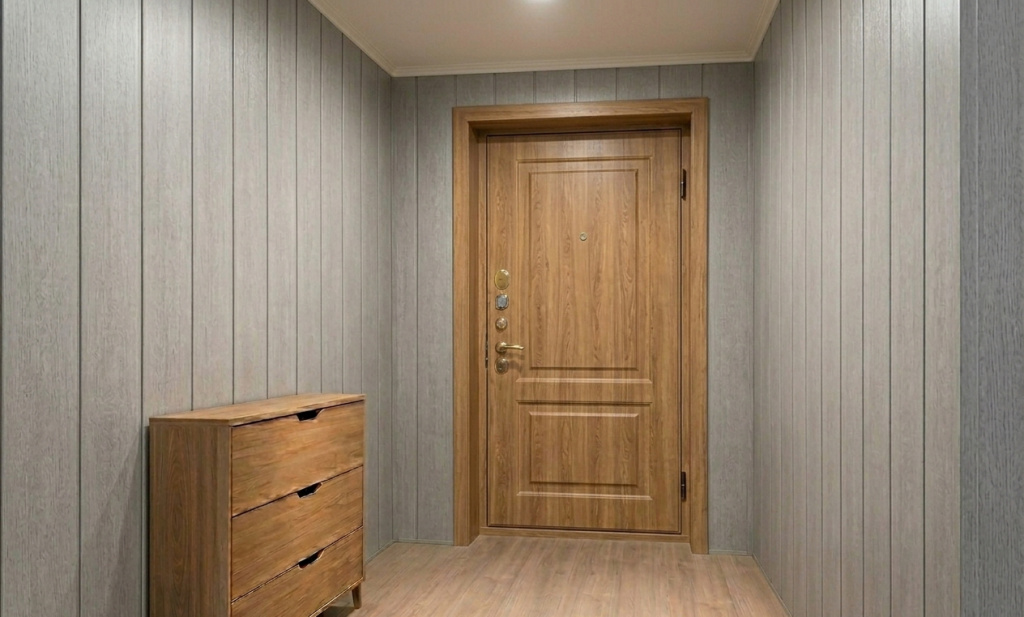 Визуализация отделки прихожей пластиковыми панелями