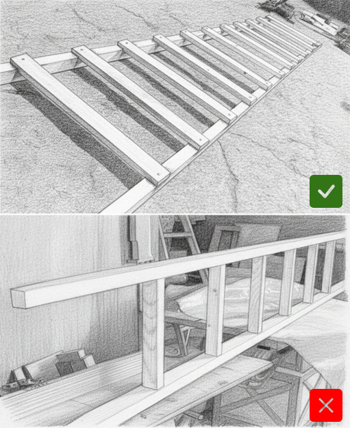 Крепление ступеней