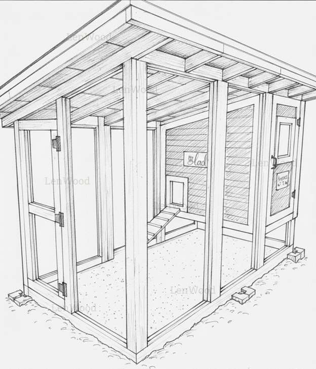 Конструкция курятника