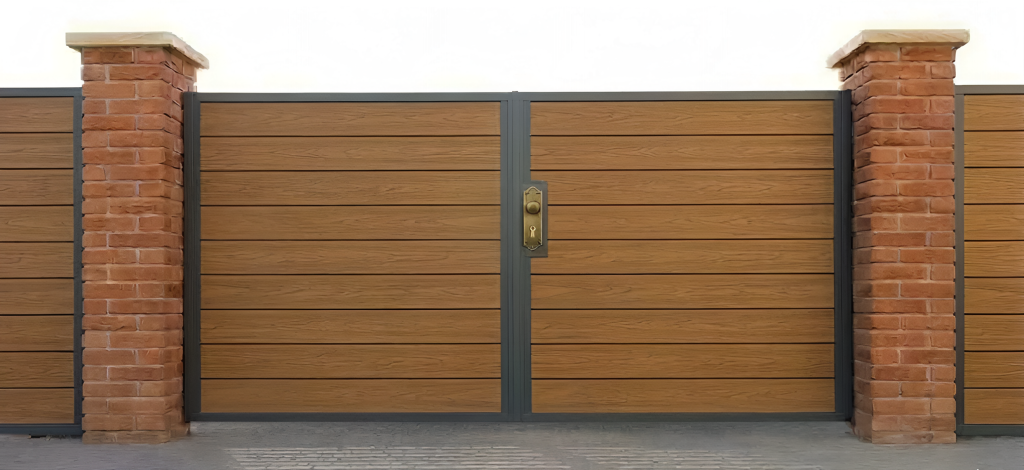 Фото ворот из ДПК