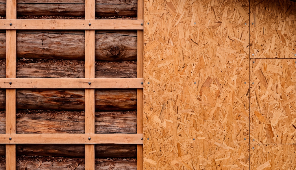 Визуализация монтажа ОСП на каркас