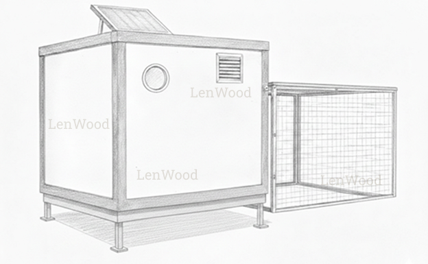 Курятник из сэндвич-панелей