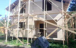 Доска обрезная 40*150*6000 мм естественной влажности - фото применения 1