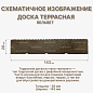 миниатюра товара Доска террасная вельвет хвоя 28*143*4000 мм - фото 2