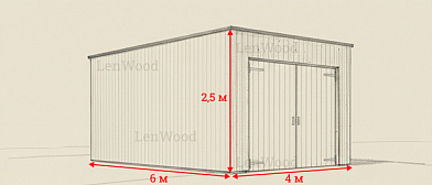 картинка-превью для статьи Расчет пиломатериалов для постройки каркасного деревянного гаража (4х6 м)