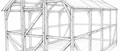 картинка-превью для статьи Выбор пиломатериалов для деревянной теплицы с двускатной крышей