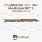 миниатюра товара Имитация бруса 'Карельский профиль' 21*146*6000 мм - фото 3