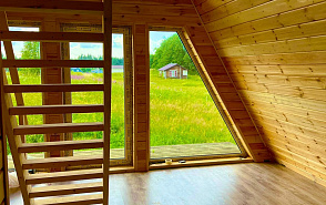 Имитация бруса 'Карельский профиль' 21*176*3000 мм - фото применения 3