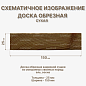 миниатюра товара Доска обрезная антисептированная 25*150*6000 мм сухая - фото 2