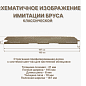 миниатюра товара Имитация бруса 21*195*4000 мм - фото 2